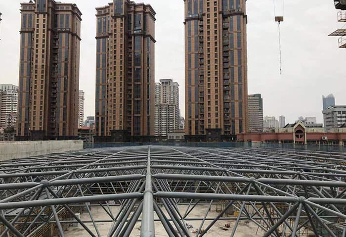 北票水泥厂网架安装