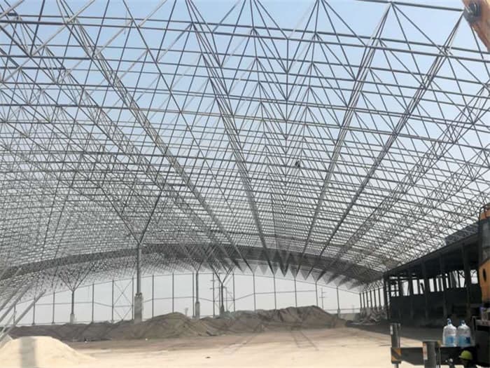 北票钢厂料仓网架工程